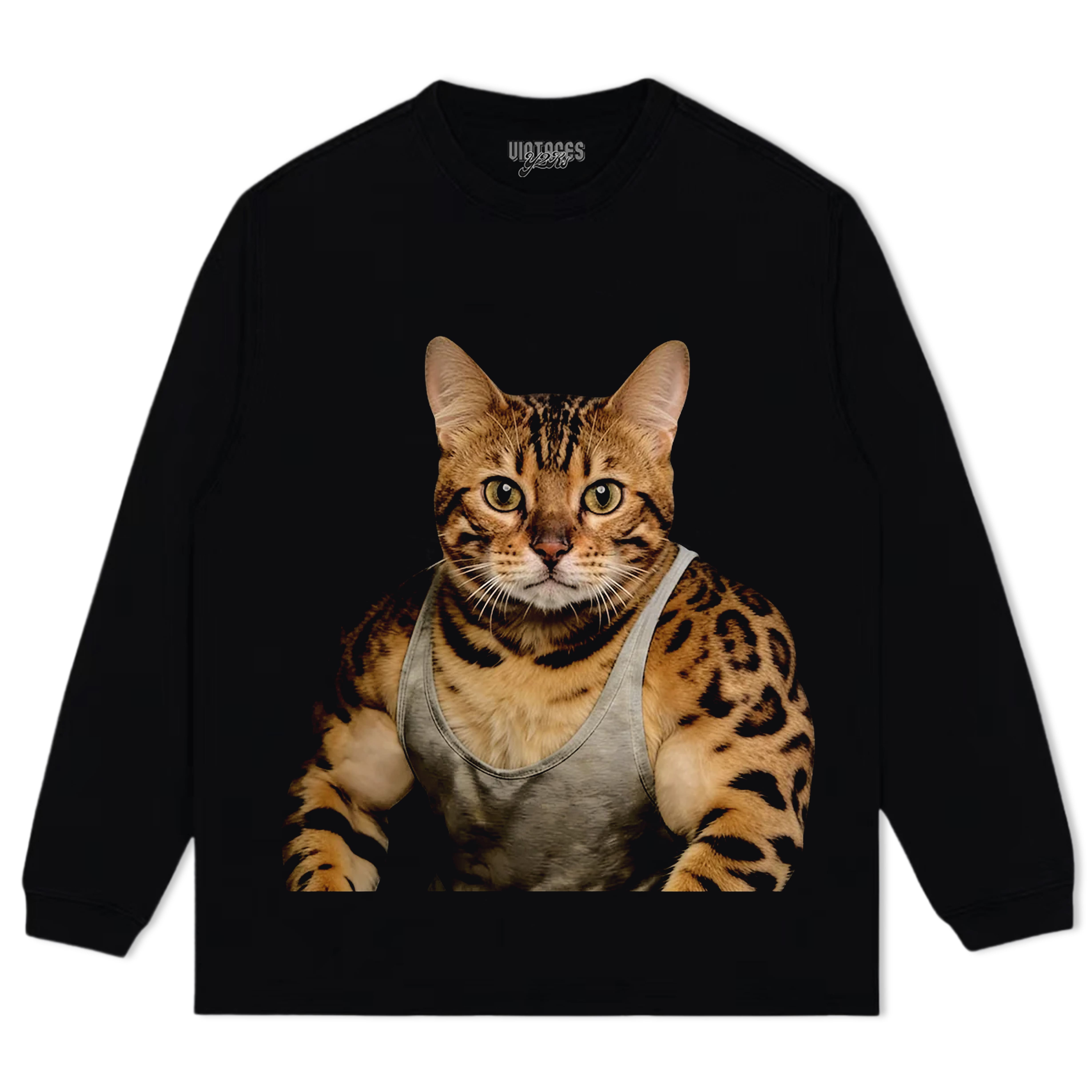 THE FITNESS CAT V8 TANK TOP & TEE & LONG SLEEVE & LAYERED LS & HOODIE
