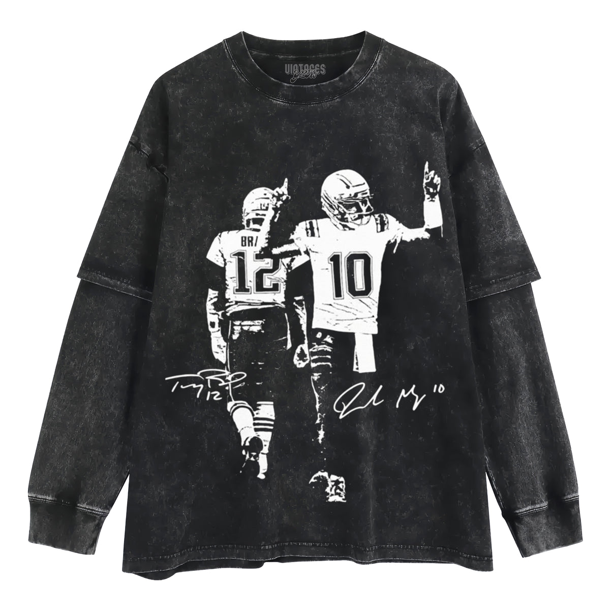 TOM BRADY & DRAKE MAYE VINTAGE LAYERED LONG SLEEVE