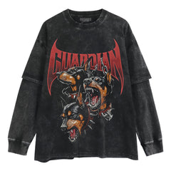 VINTAGE DOBERMAN PINSCHER STREETWEAR TANK TOP & TEE & LONG SLEEVE & LAYERED LS & HOODIE