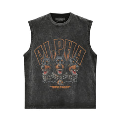 VINTAGE DOBERMAN PINSCHER STREETWEAR V4 TANK TOP & TEE & LONG SLEEVE & LAYERED LS & HOODIE