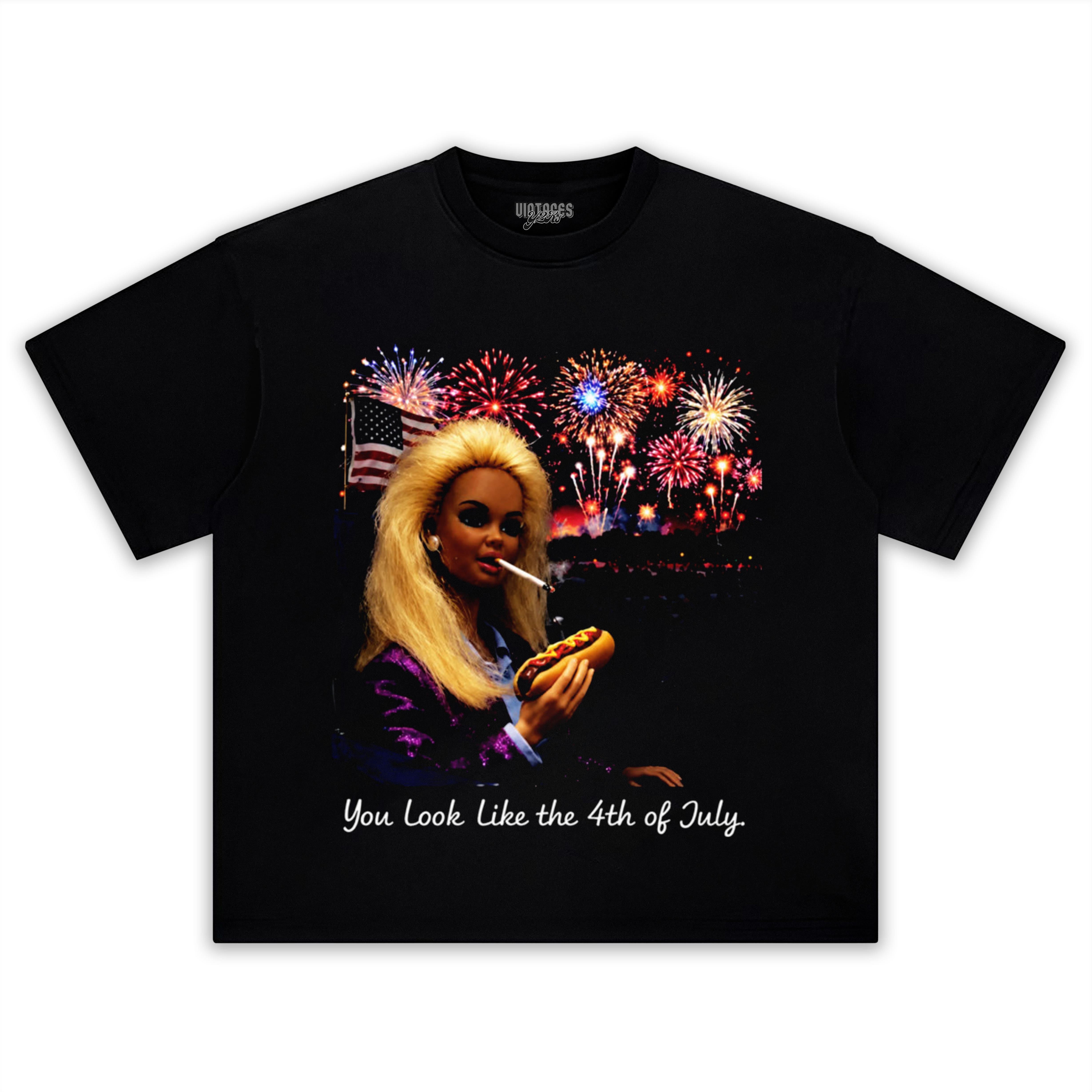 YOU LOOK LIKE THE 4TH OF JULY - BARBIE DOLL MEME TANK TOP & TEE & LONG SLEEVE & LAYERED LS & HOODIE